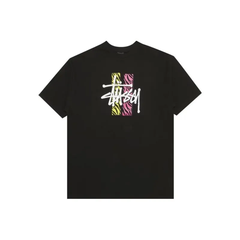 Stussy Basic Logo Stock Stripe Tee-0