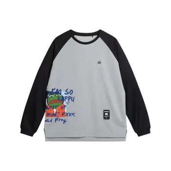 Wild Child Club Raglan Sleeve T Shirt Unisex Gray Black