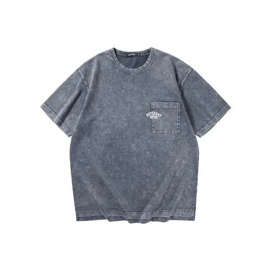 HLA JEANS T Shirts Men Navy Blue Pattern-0