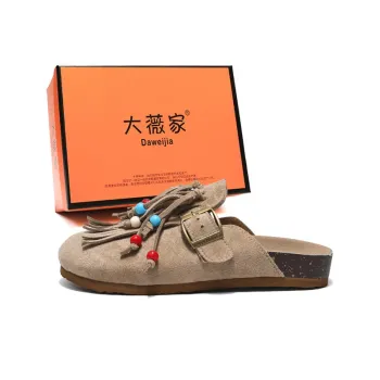 Dawei's House Abrasion Resistant Wrap toe Slippers Women's