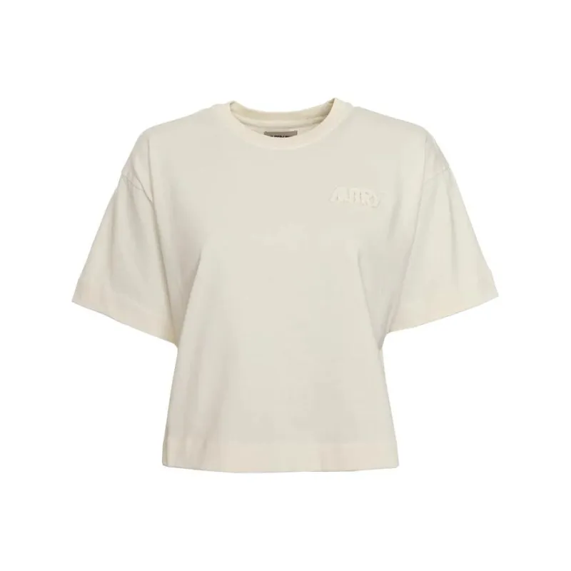 AUTRY Boxy Fit Cropped T Shirt-0