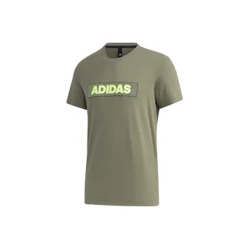 Adidas T Shirts Men Brown Green