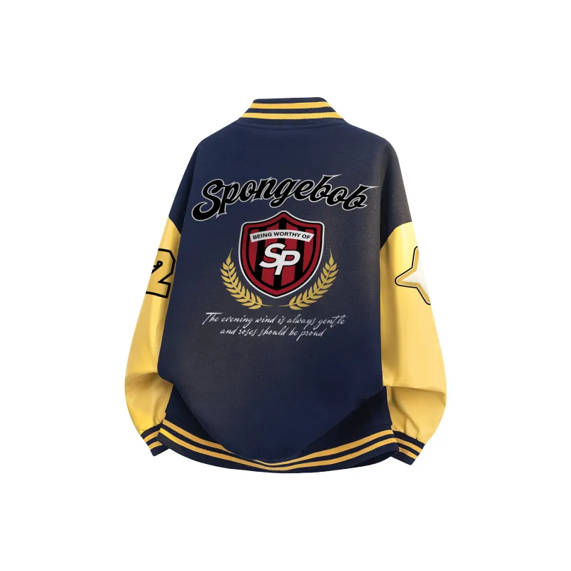 SPONGEBOB SQUAREPANTS Baseball Jacket Unisex-3