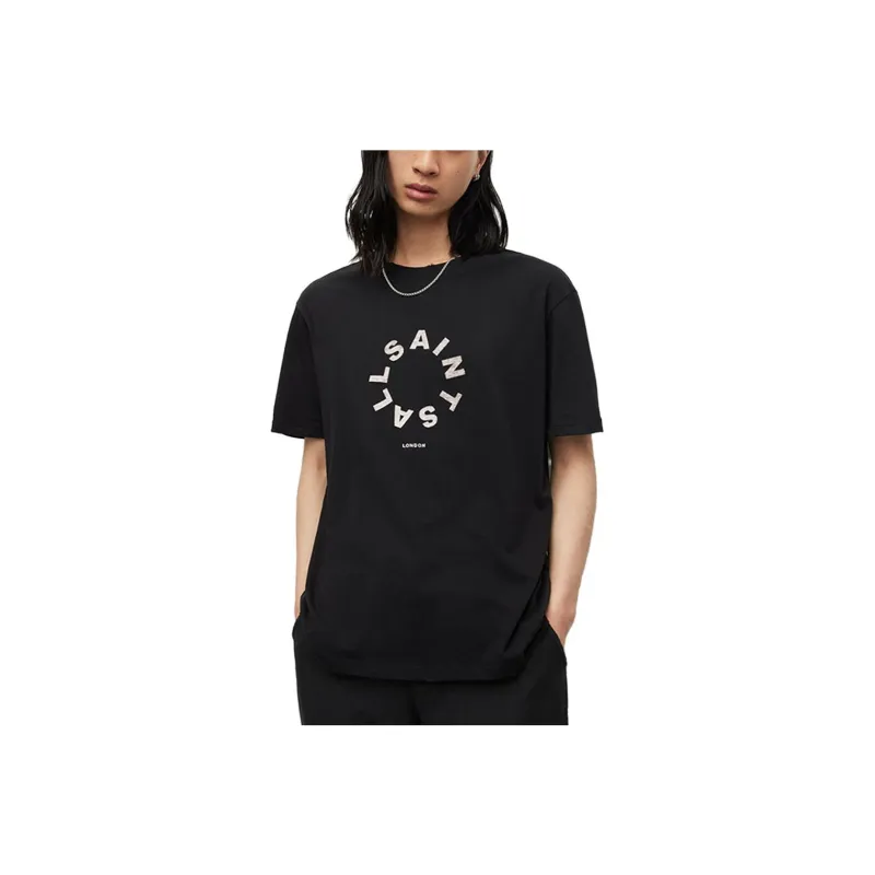 ALLSAINTS T-Shirts Men Black Washed Black-0