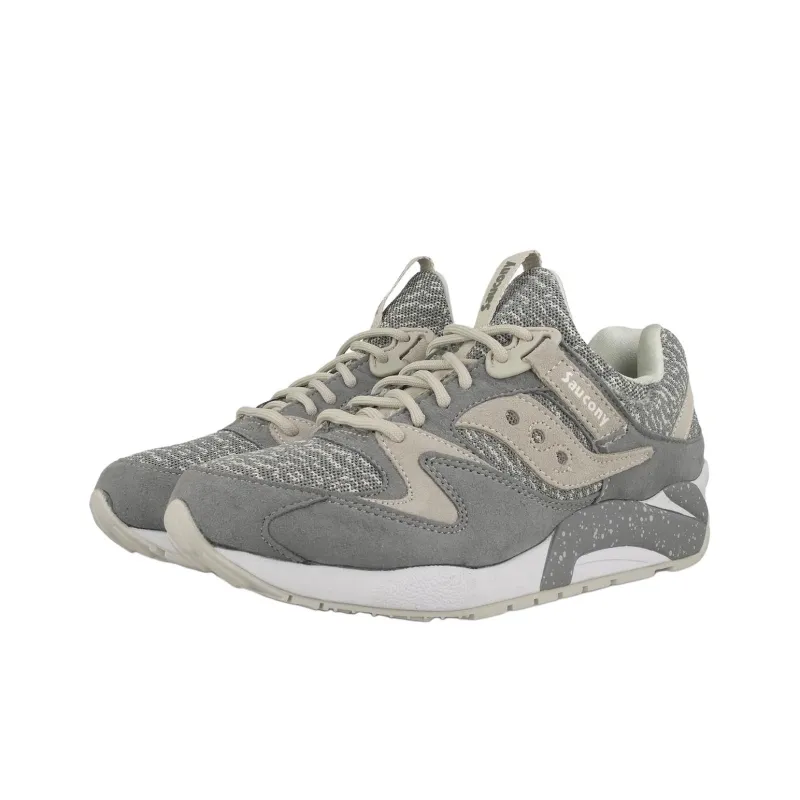Saucony Grid 9000 Anti Slip Wear Resistant Low Top Running Shoes Unisex Gray-1