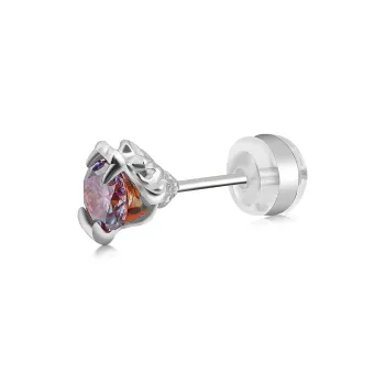 WIC 925 Sterling Silver Stud Earrings Unisex