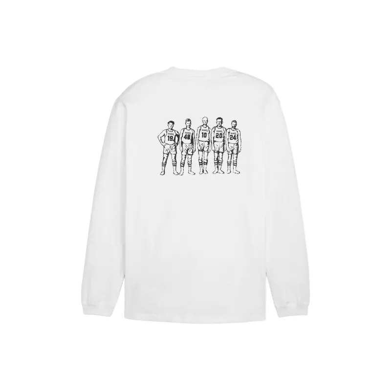 PUMA MMQ Long Sleeve Tee T-Shirt Men's White-0