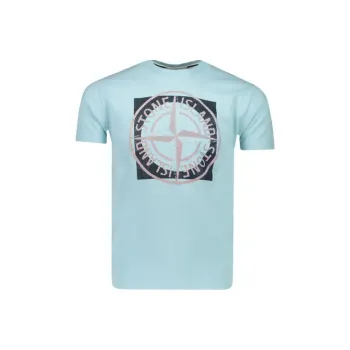 STONE ISLAND T Shirt Men's Bright Blue
