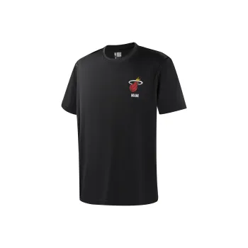 NBA Heat Team T Shirts Unisex Black