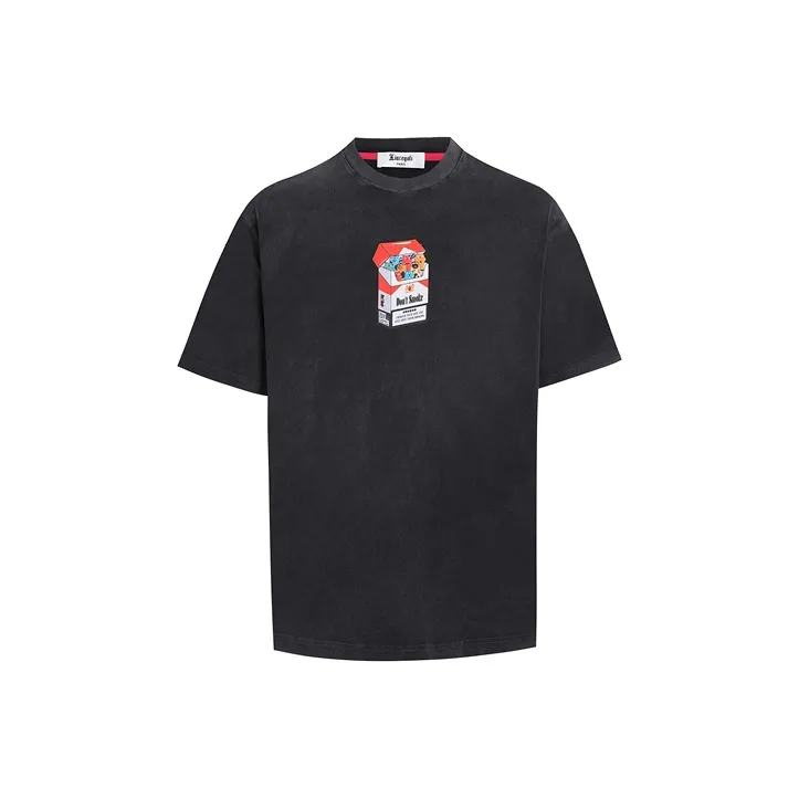 LIUREGALI T-Shirts Unisex Black-0