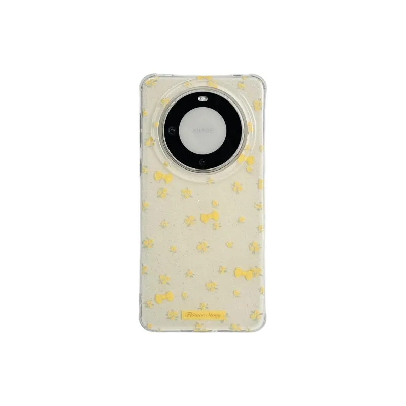 Sopi Acrylic Material Floral 3D Effect Bowknot Phone Cases Compatibility  Huawei Mate 70/60/50 Pro/Pura 70/70 Pro+-4