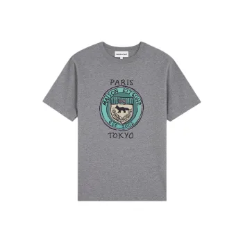 Maison Kitsune City Coins Crewneck T Shirt