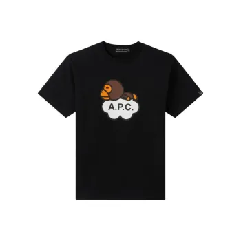 A BATHING APE X A.P.C Kids Milo Cloud T shirt