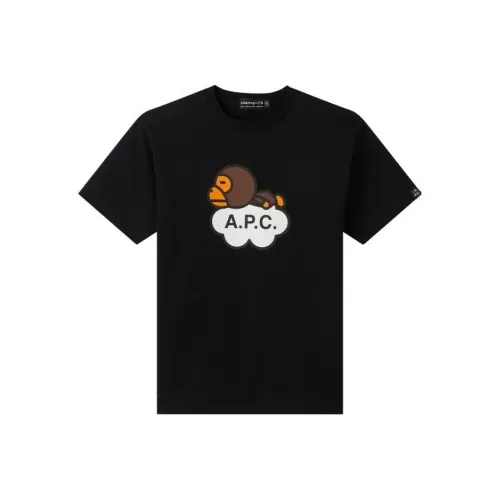 A BATHING APE X A.P.C Kids Milo Cloud T shirt