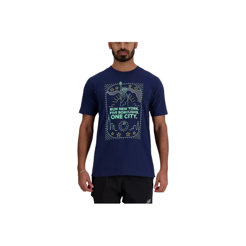 New Balance T-Shirt Men's Navy Blue-0
