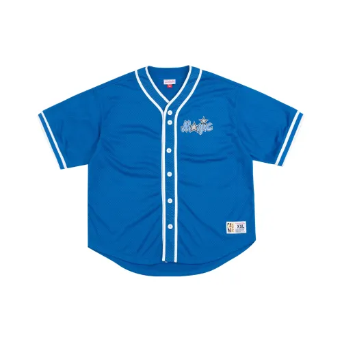 Mitchell & Ness Set in Sleeve T Shirt Unisex Blue