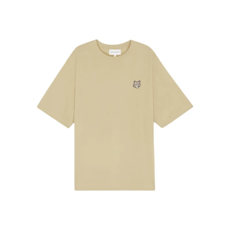 Maison Kitsune Bold Fox Head Patch Crewneck T Shirt-0