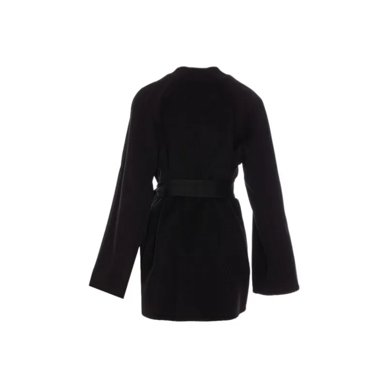 Balenciaga V Neck Tied Waist Coat-1