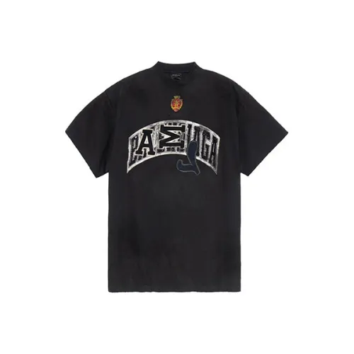 Balenciaga T Shirt Loose Fit Style Unisex Black