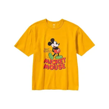 Disney X UNIQLO T Shirts Unisex Lemon Yellow