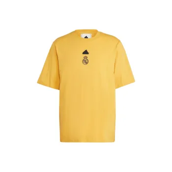 Adidas Real Madrid T Shirts Men Yellow