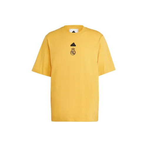Adidas Real Madrid T Shirts Men Yellow