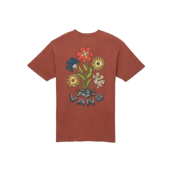 Vans CONCRETE FLORAL VINTAGE T-Shirts Unisex Brown