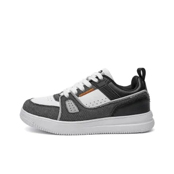 ABIDJAN Lightweight And Breathable Low Top Skateboard Shoes Unisex Denim Black