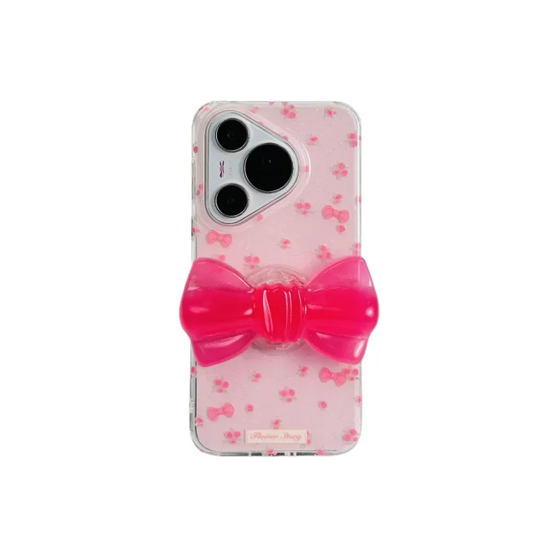 Sopi Acrylic Material Floral 3D Effect Bowknot Phone Cases Compatibility  Huawei Mate 70/60/50 Pro/Pura 70/70 Pro+-8