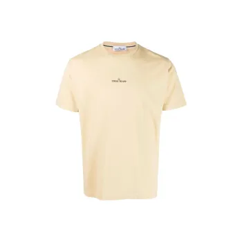 STONE ISLAND T Shirt Men's Light Yellow