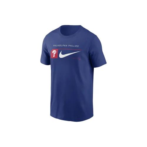 Nike Philadelphia Phillies Team Swoosh Lockup T-Shirt Men's Blue