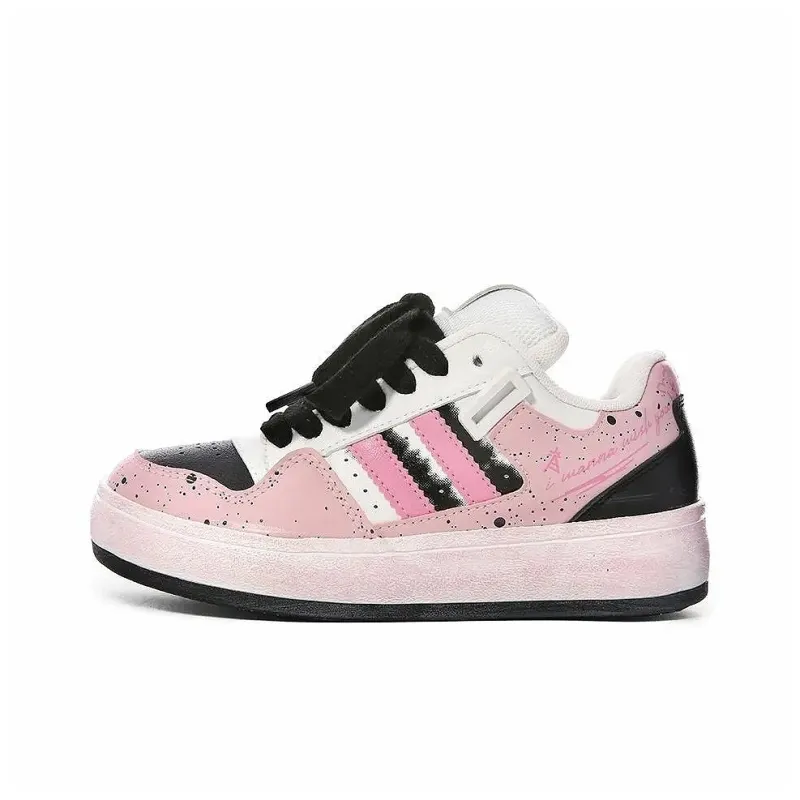 Fawn Miri Coverage Slip Resistant And Abrasion Resistant Low Top Skateboard Shoes Women's Gradient Black Pink-0