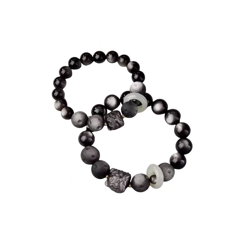 Noritake Obsidian Bracelets Unisex-8
