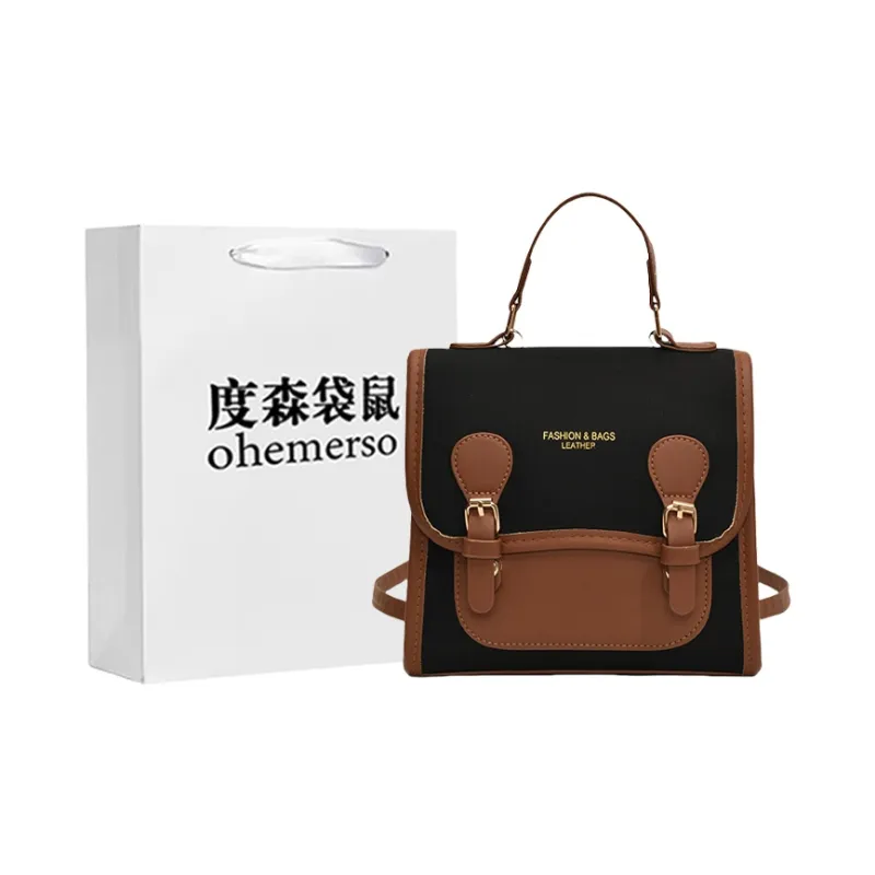Dusen Kangaroo PU Backpack Regular Women's Multicolor-0