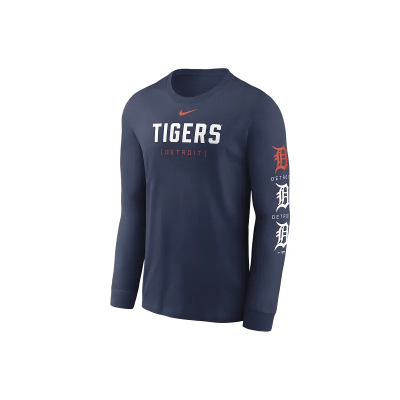 Nike Detroit Tigers Repeater T-Shirt Men's Marine Blue-0