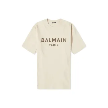 BALMAIN Paris Print T Shirt