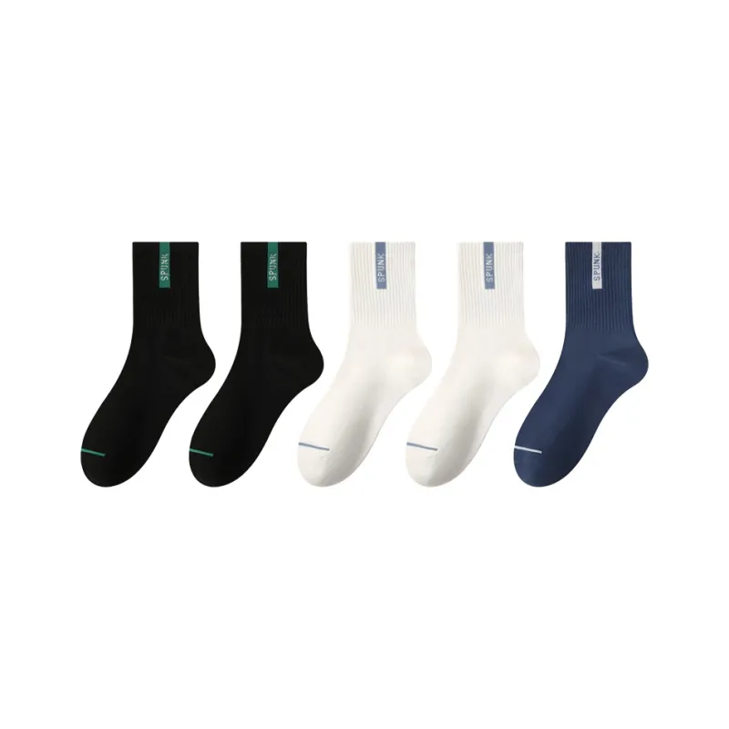 PLANDOO Mid Calf Socks Unisex 5 Pack-18