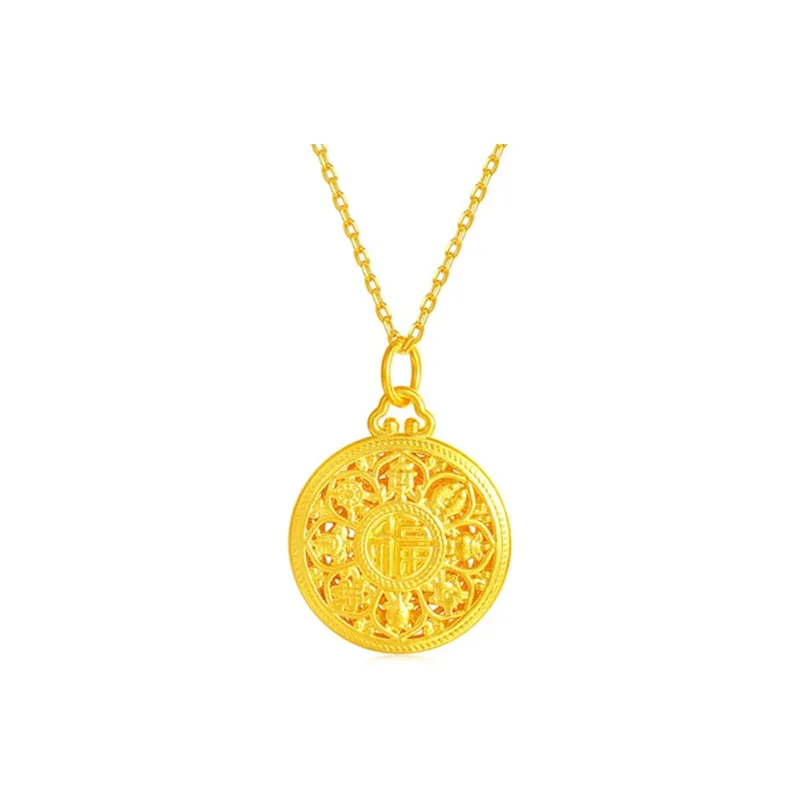 Imono Brass Gold Plated Necklaces Women's-3
