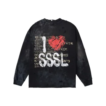 SSSAINT LOUIS T Shirt Unisex Washed Black