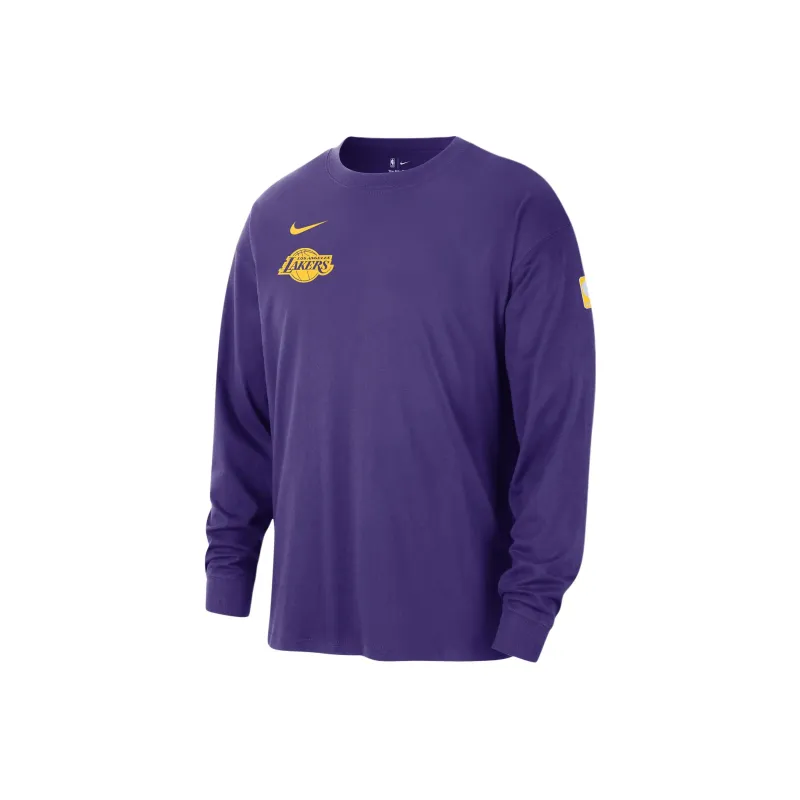 Nike Los Angeles Lakers Courtside Men's Nike Nba Long Sleeve Max90 T Shirt-0