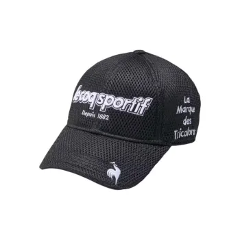 Le Coq Sportif Polyester Baseball Caps Unisex Black