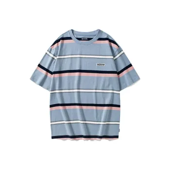 OUTDOOR PRODUCTS T Shirts Unisex Blue, Pink, Multicolor Stripes