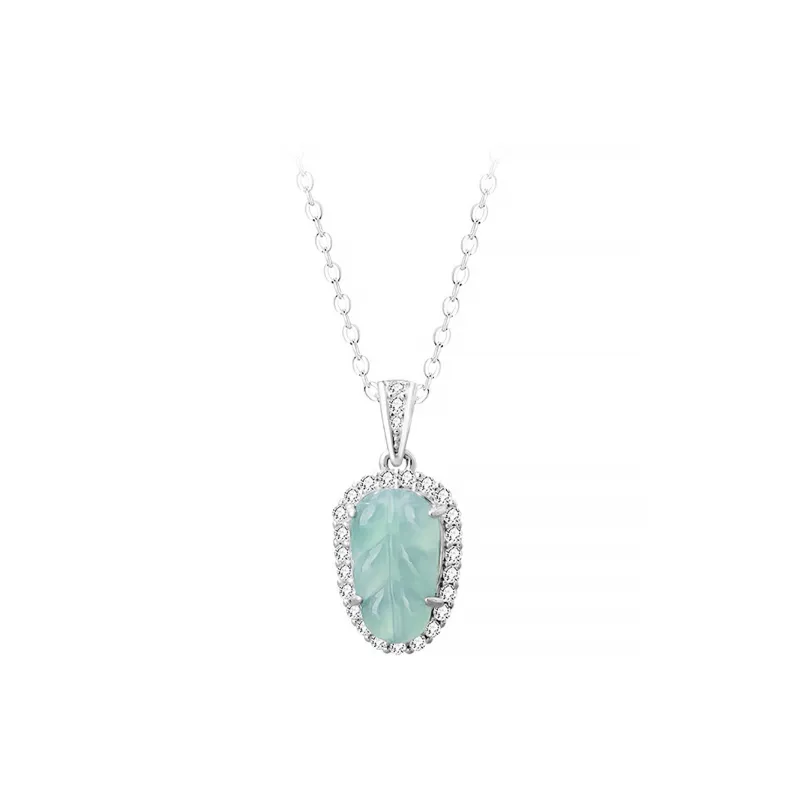 PUTUOSHANWENCHUANG Glutinous Jade Necklaces Women's-0