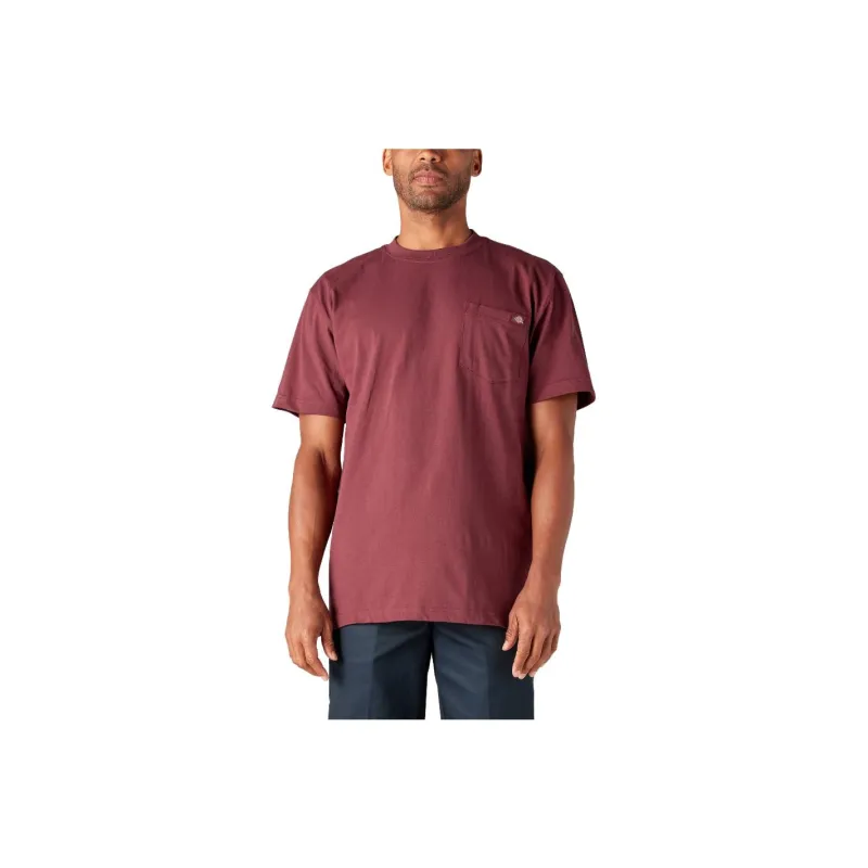 Dickies T-Shirts Men Burgundy-0