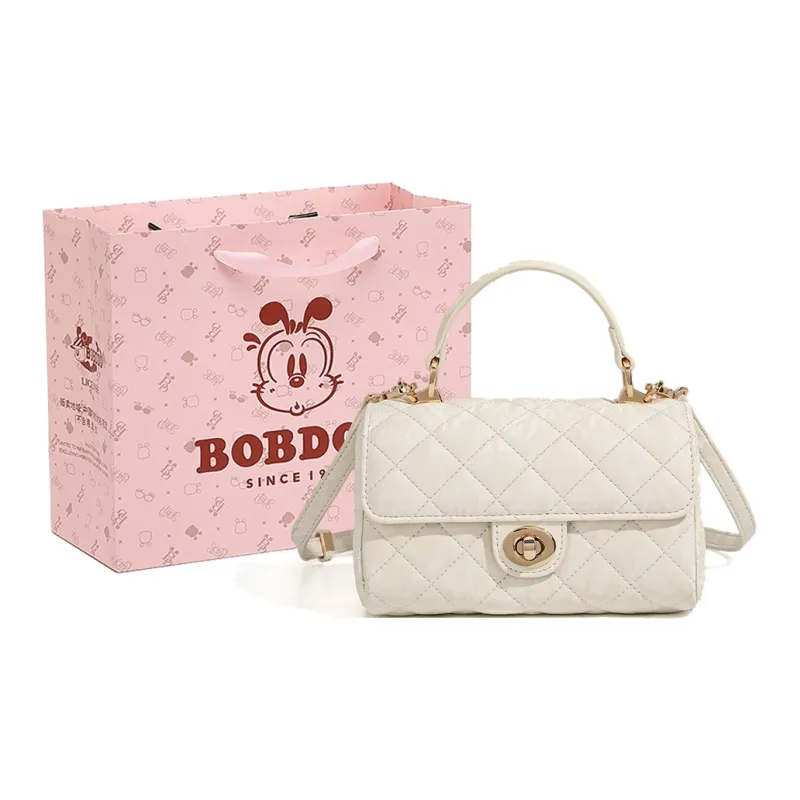 BOBDOG PU Chain Crossbody Bags Small Size Women's Ecru/Pink/Light Green-0