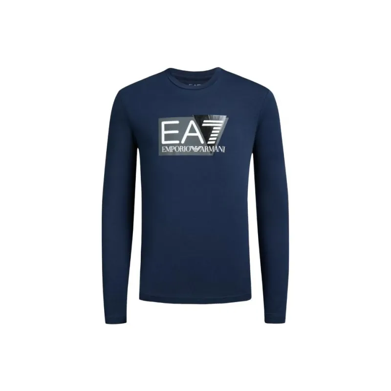 EMPORIO ARMANI EA7 SS24 T Shirt Men's Navy Blue-0
