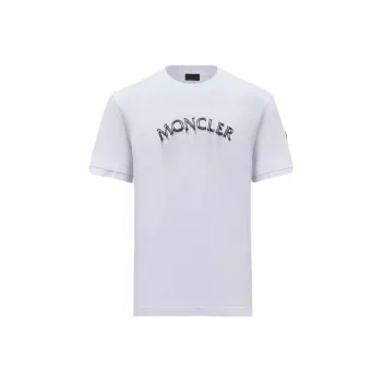 Moncler Drop Shoulder Sleeve T Shirt Men's White