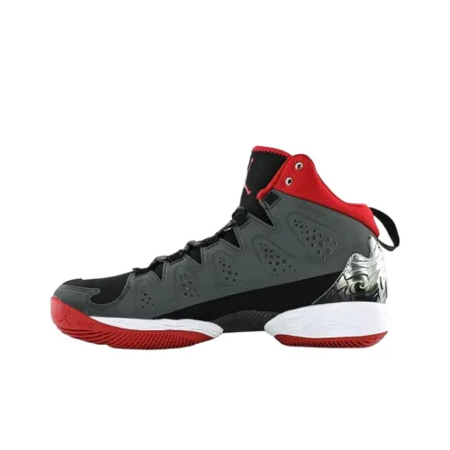 Jordan Melo M10 Anti Slip Wear Resistant Mid Top Basketball Shoes Unisex Gray