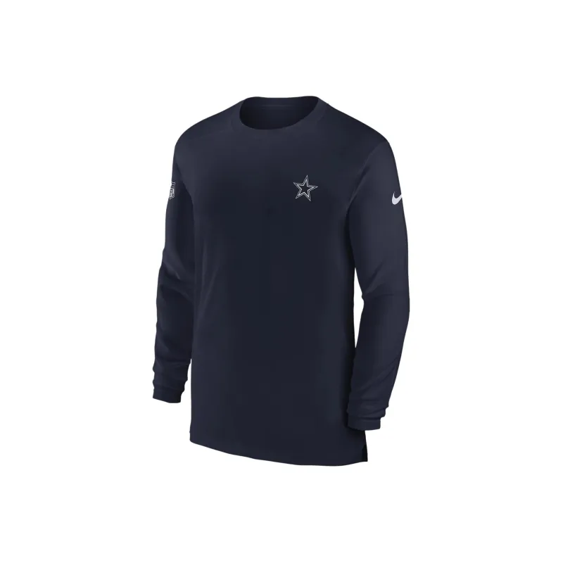 Nike Dri-FIT Sideline Coach NFL Dallas Cowboys T-Shirt Men's Marine Blue-0