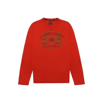 ARMANI JEANS T Shirts Men Orange Red